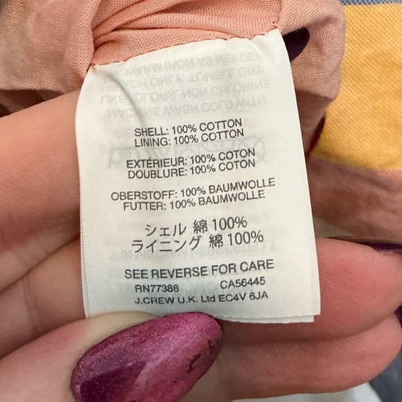 Madewell Tie-Front Sherbert Striped Cotton Midi Dress Size 6 - Picture 9 of 11